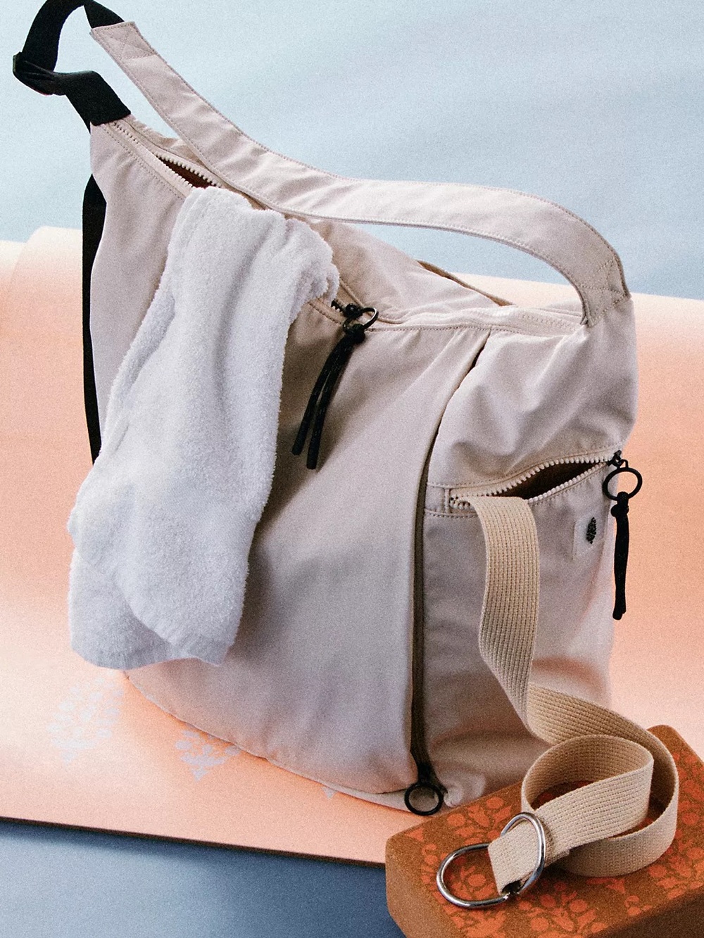 Free People No Time Zones Carryall Tote - Off White - Picture 5 of 7